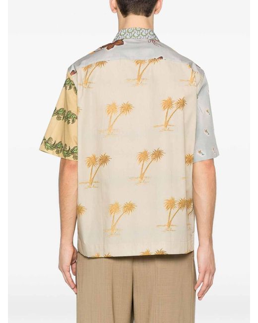 Paul Smith Gray Printed Cotton Shirt for men