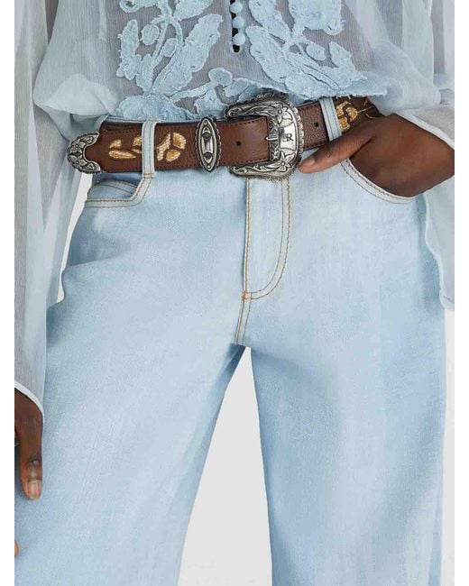 Ermanno Scervino Brown Split Leather Belt