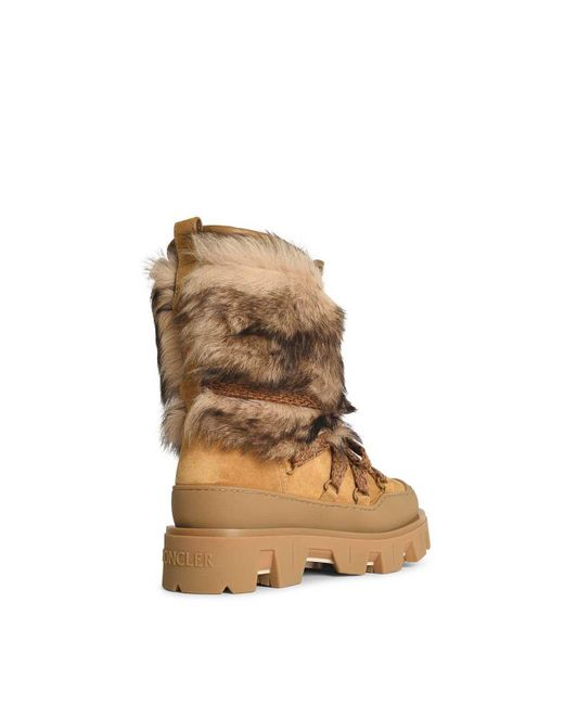Moncler Natural Peak Aprs Suede Boots