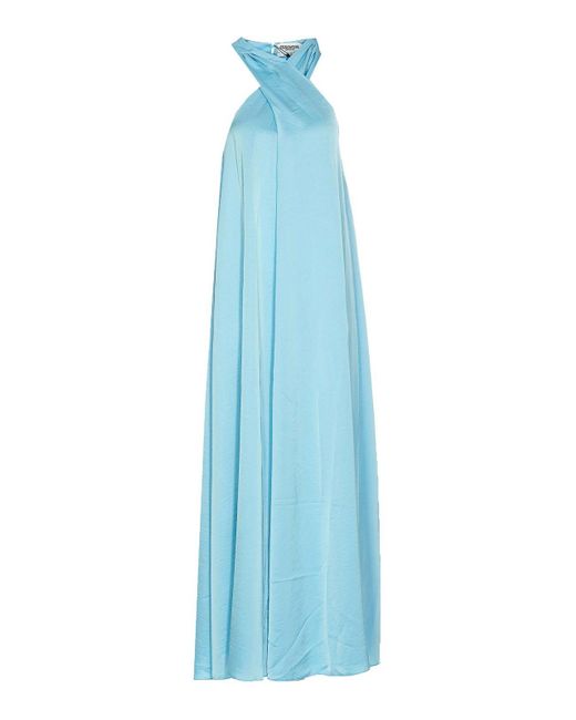 Dolce & Gabbana Blue Peony Print Dress