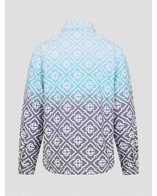 Casablanca Blue Monogram Jacket for men