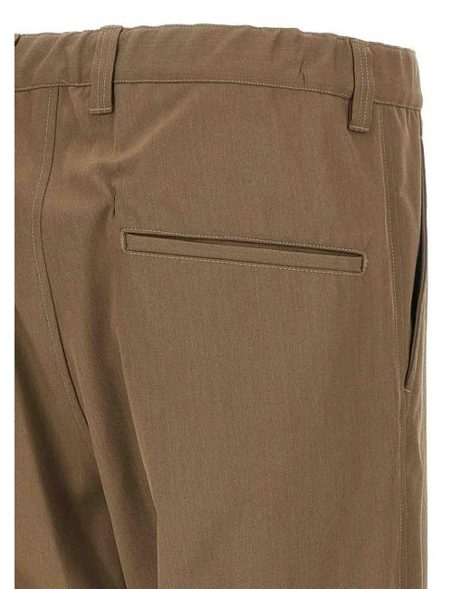 Maison Mihara Yasuhiro Natural Mix Layered Wool Gabardine Pants for men