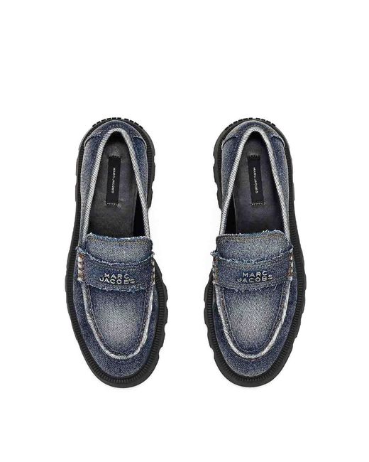 Marc Jacobs Gray The Frankie Loafers