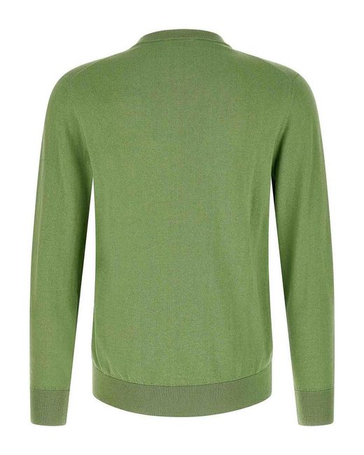 Ballantyne Green Argyle Sweater for men