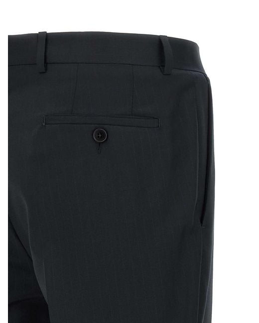 Zegna Blue Pinstriped Suit for men
