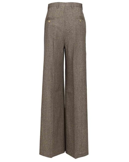 Rick Owens Brown Leg Trousers