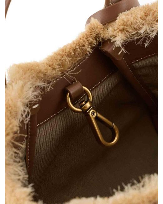 Emporio Armani Metallic Straw Handbag