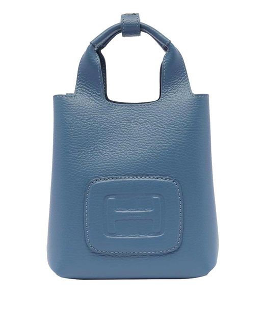 Hogan Blue Mini Shopping H-Bag