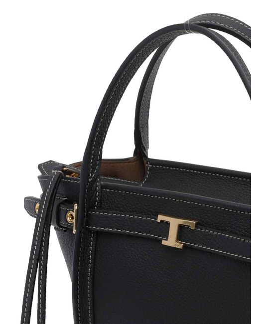 Tod's Black Mini Tim Shopping Bag