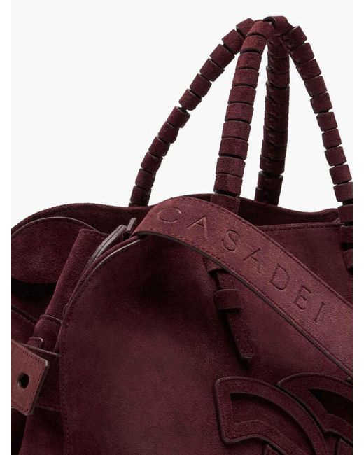 Casadei Purple Shoulder Bags