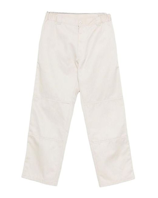 MM6 by Maison Margiela White Flared Pants for men
