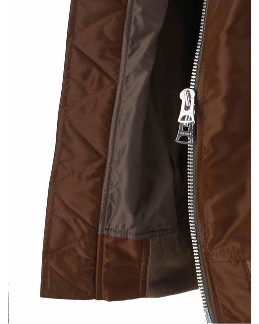 Sacai Brown Bomber Tecnico for men