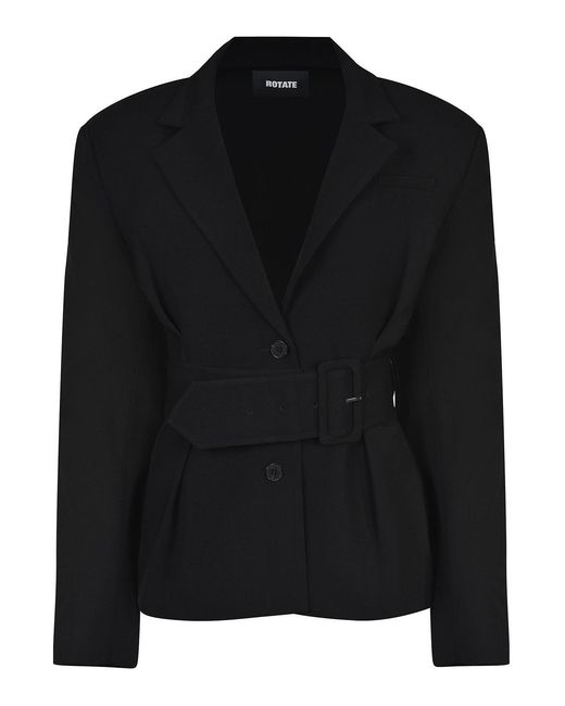 ROTATE BIRGER CHRISTENSEN Black Blazer Made Of Polyester
