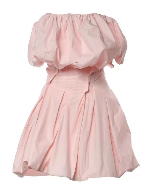 Magda Butrym Pink Short Cotton Dress