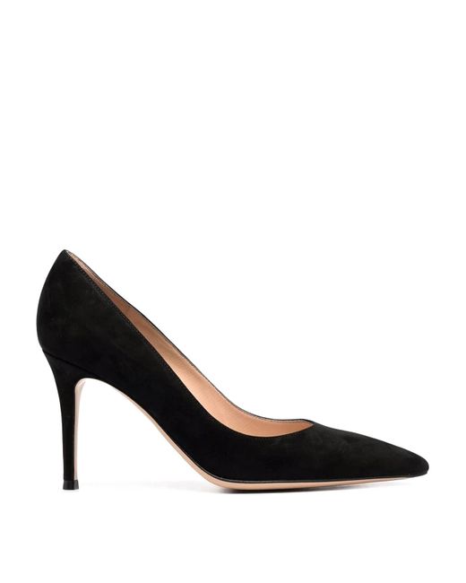 Gianvito Rossi Gianvito 85 Camoscio in Black | Lyst