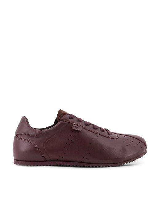 AMI Purple Low-Top Leather Sneakers for men
