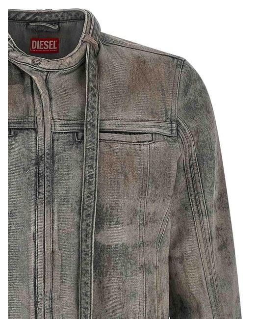 DIESEL Gray D-Vulmar-Fsi Jacket for men