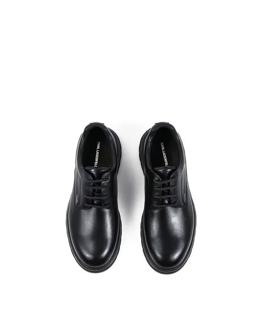 Karl Lagerfeld Black Magnus Derby Lace for men