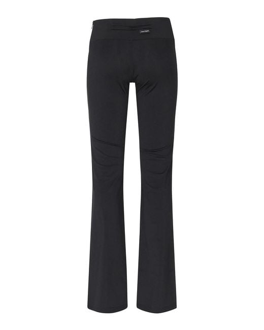 Courreges Black Jersey Scuba Pants