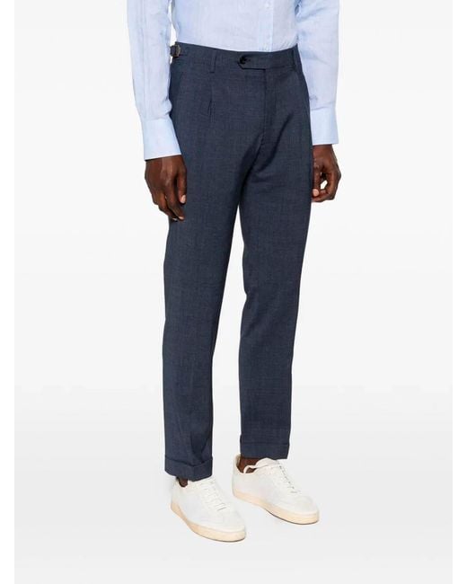 Berwich Blue Pants for men