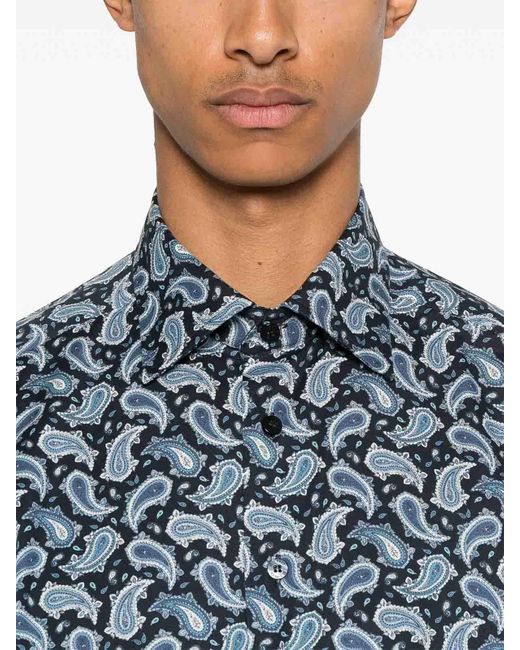 Etro Blue Roma Shirt Clothing for men