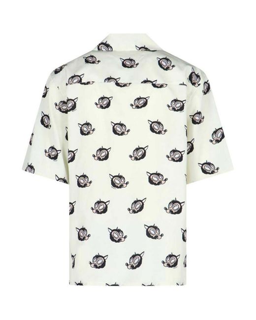 Marni White Viscose Shirt for men