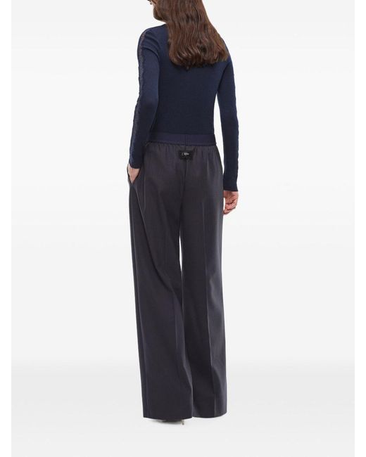 Pinko Blue Phaius Pinstripe Trousers