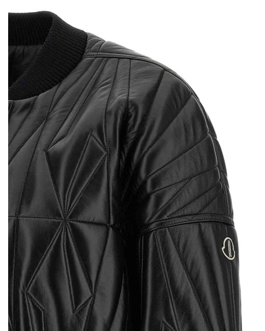 Rick Owens Black Lamb Leather Jacket Clothing for men