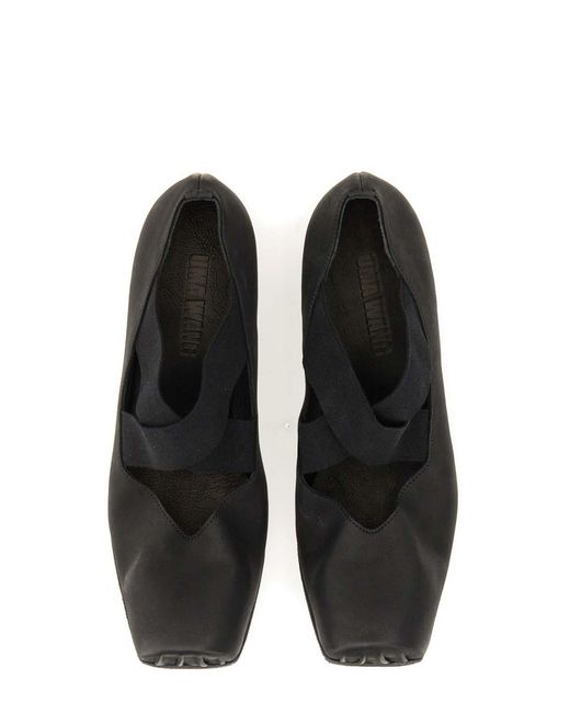 Uma Wang Black Flat Shoes