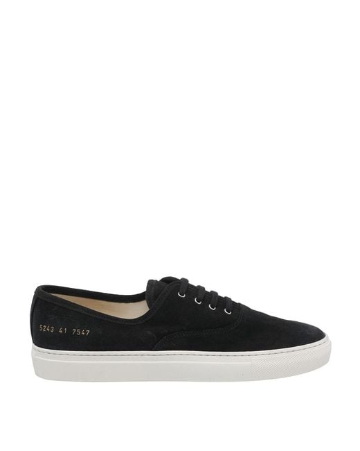 Common Projects Black Four Hole Sneakers for men