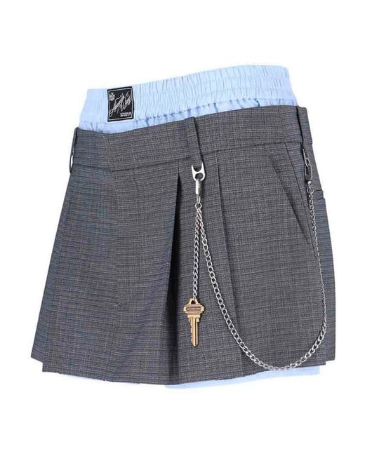 Alexander Wang Blue Mini Skirt