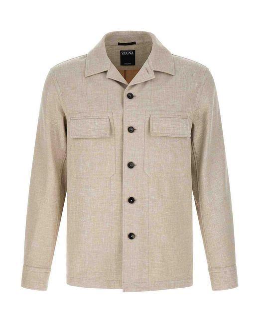 Zegna Natural Overshirt for men