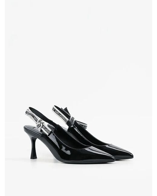 Karl Lagerfeld Black Sienna Ribbon Sling