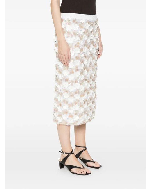 P.A.R.O.S.H. White Skirt