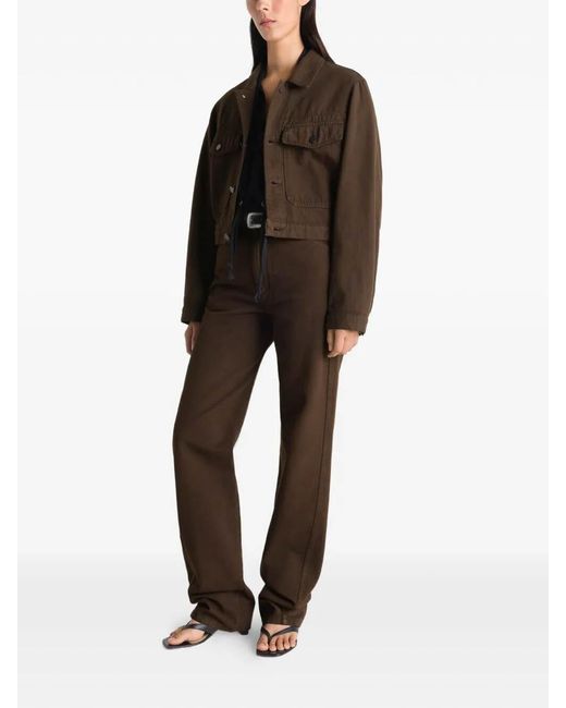 Lemaire Brown Five Pockets Twisted Pants
