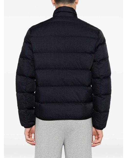 Emporio Armani Blue Nylon Down Jacket for men