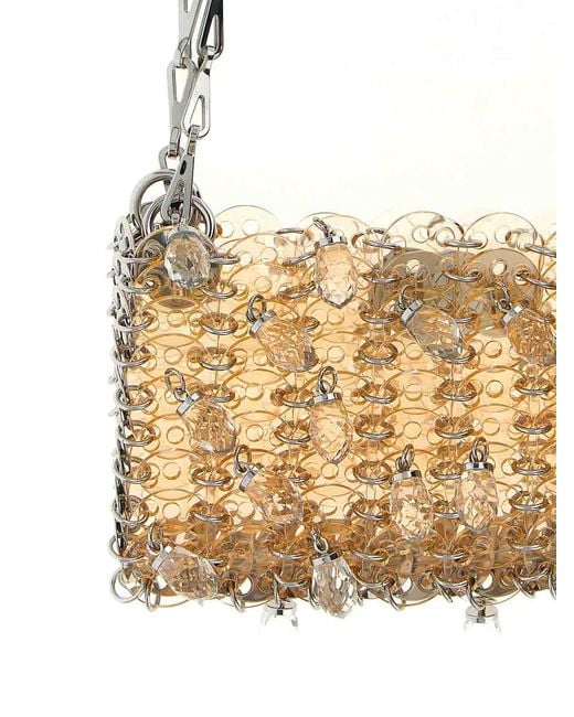 Rabanne White 1969 Nano Crystal Resin Shoulder Bag