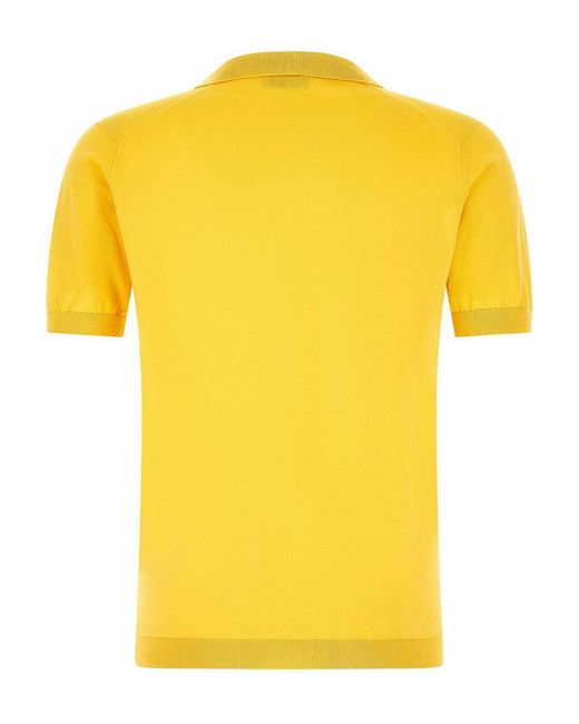 John Smedley Yellow Noah Polo Shirt for men