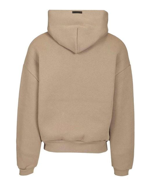 Fear Of God Natural Logo Embossed Hoodie for men