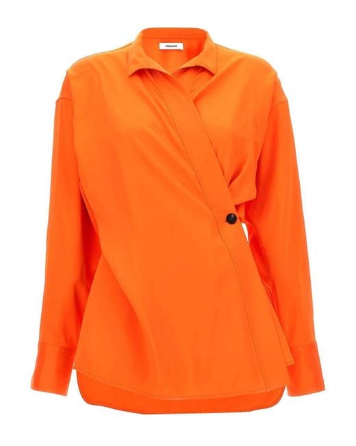 Ferragamo Orange Shirts