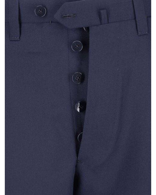 Cesare Attolini Blue Double-Breasted Suit for men
