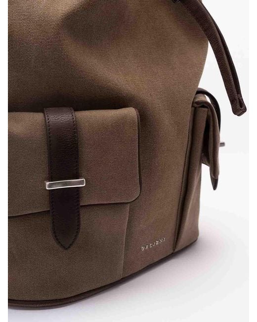 Orciani Brown 'Safari' Backpack for men
