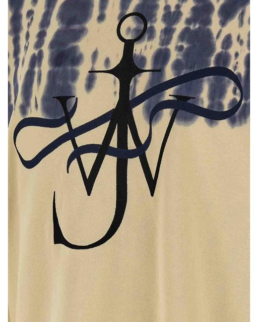 J.W. Anderson Blue Tie-Dye T-Shirt for men