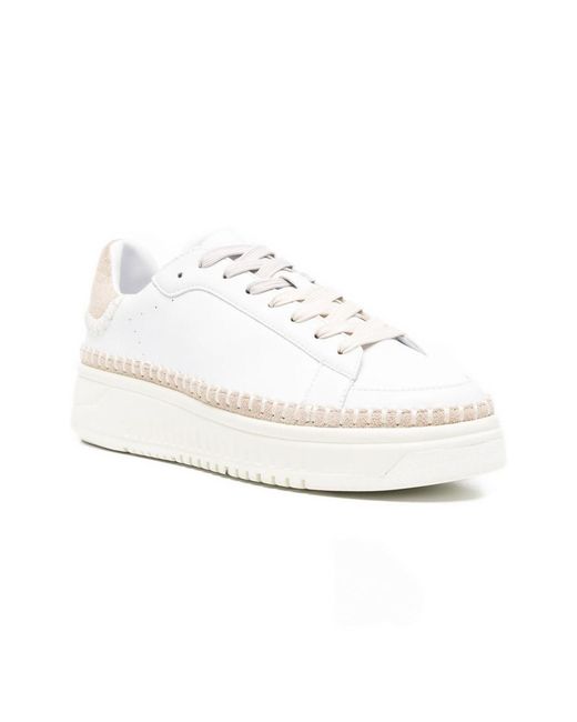 Emporio Armani White Leather Sneakers