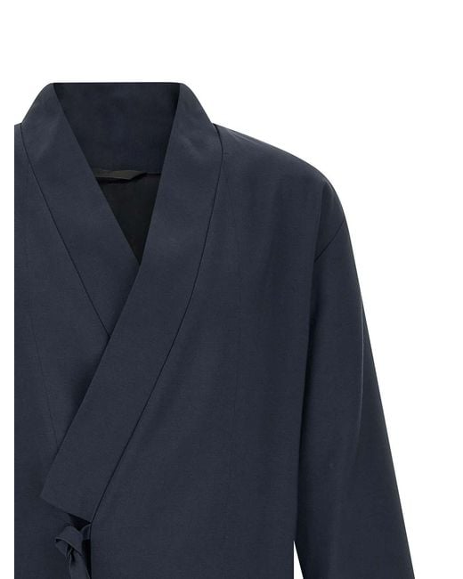 KENZO Blue Kimono Blazer for men