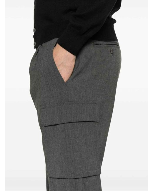 Herno Gray Trousers for men