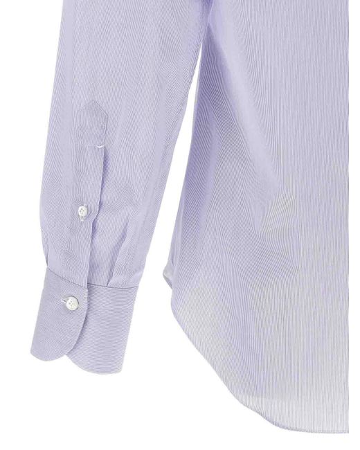 Finamore 1925 Purple Luigi Shirt for men