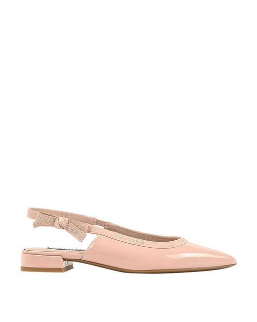 Karl Lagerfeld Pink Kerrie Ribbon Sling Back