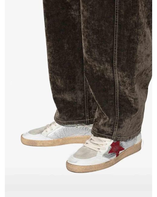Golden Goose Deluxe Brand Brown Ballstar Leather Sneakers for men