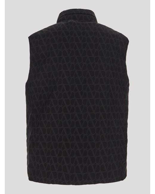 Valentino Garavani Black Padded Vest for men